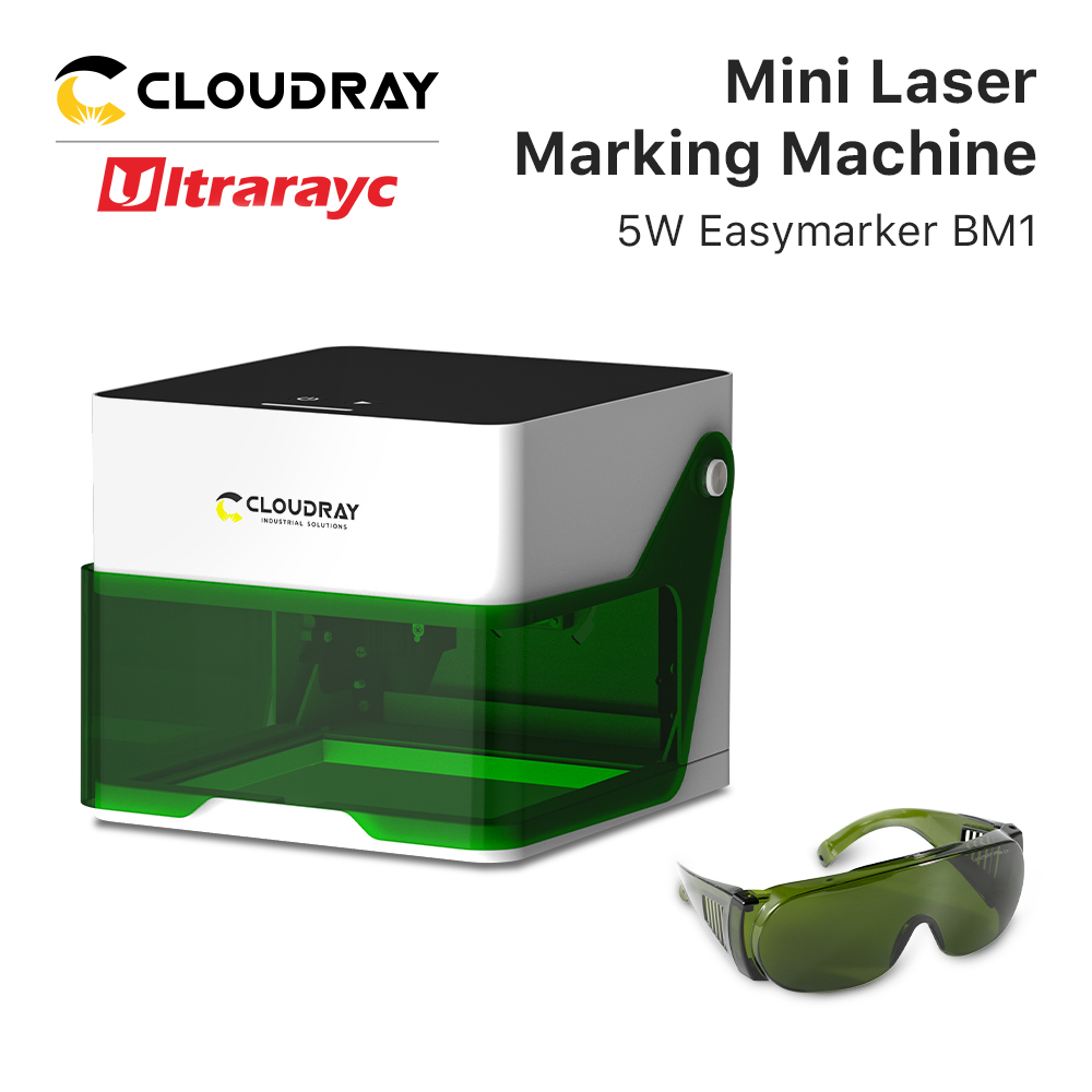 Fiber Laser Marking Machine 30W - Cloudray 5000mw CNC มินิเลเซอร์แกะสลักเดสก์ท็อปเลเซอร์แกะสลักเครื่องไม้ DIY โลโก้
