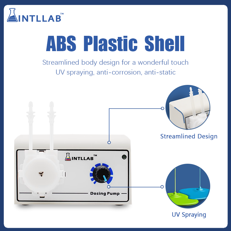 Mini Peristaltic Pump 12V - ปั๊มรีดท่อแบบตั้งโปรแกรมได้ 12V DC ในห้องปฏิบัติการเพื่อการจ่ายยาของเหลวที่แม่นยําในการวิจัยชีววิทยา