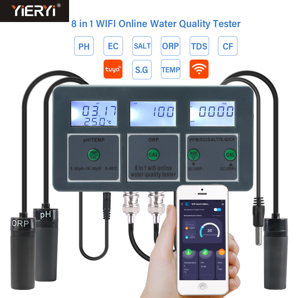 WiFi Tuya Smart Smart Data Log - Ph Meter Digital Water Tester บทวิจารณ์และราคา