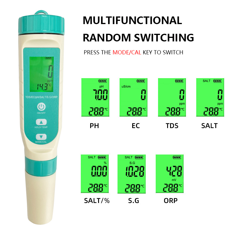 เครื่องวัดค่า pH ดิจิตอล 7 in  - Ph Meter Digital Water Tester บทวิจารณ์และราคา
