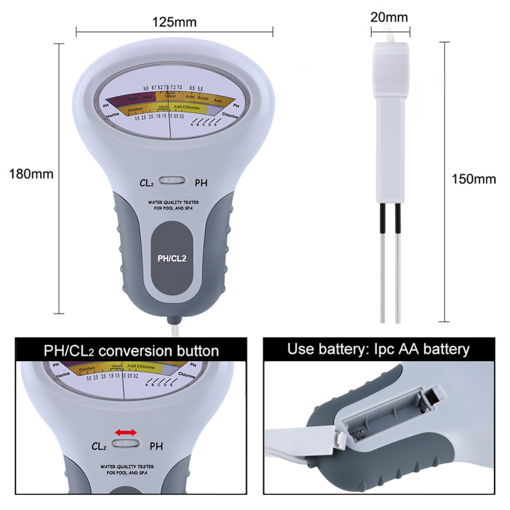 เครื่องวัดคุณภาพน้ำแบบพกพา PC1 - Ph Meter Digital Water Tester บทวิจารณ์และราคา
