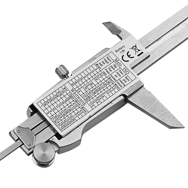 เครื่องมือวัดสแตนเลสดิจิตอลคาล - Digital Caliper 150Mm Stainless Steel บทวิจารณ์และราคา