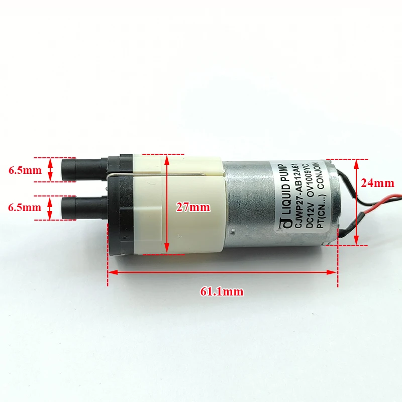 ปั๊มน้ำไดอะแฟรมขนาดเล็ก CJWP27 - Mini Peristaltic Pump 12V บทวิจารณ์และราคา