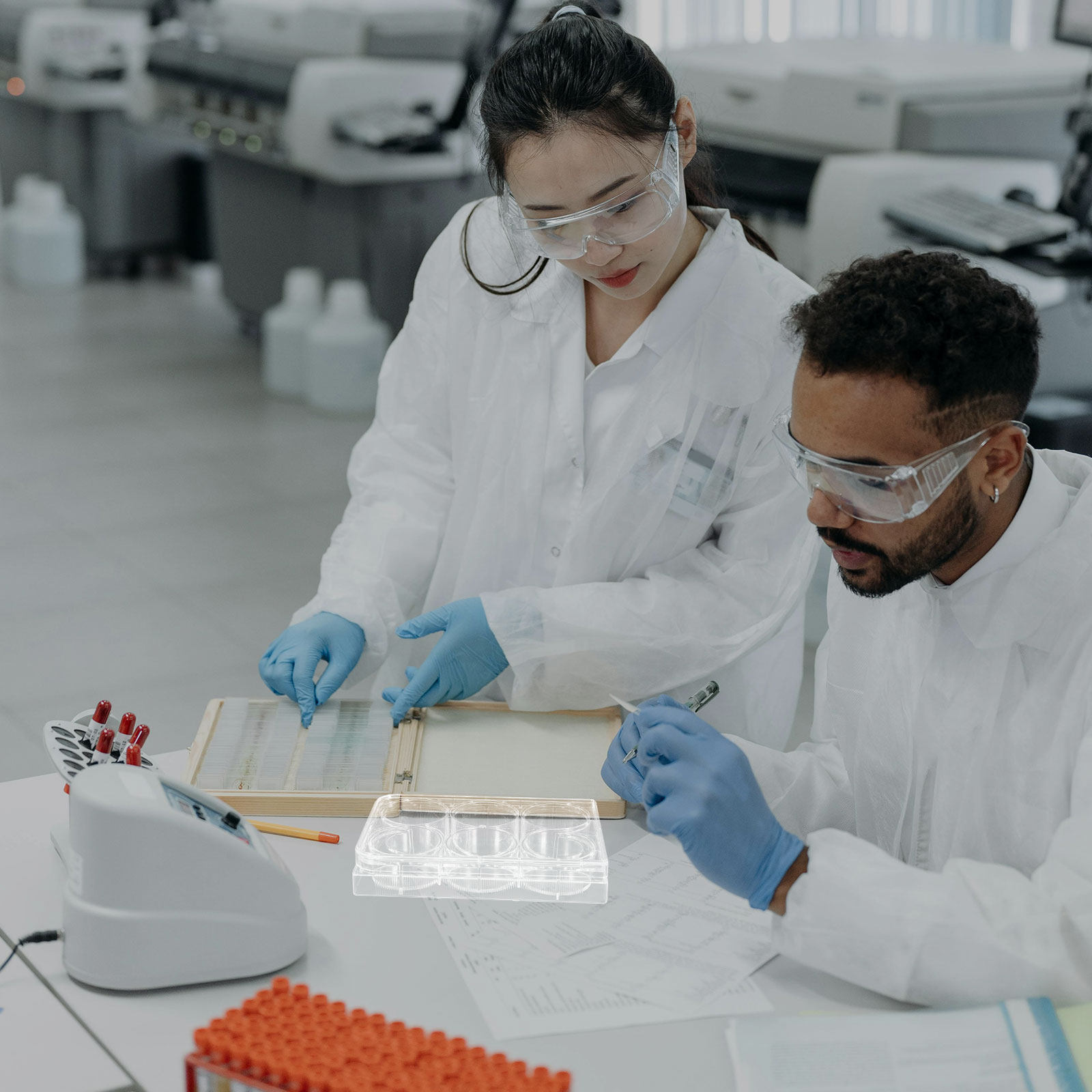 แผ่นเพาะเลี้ยงเนื้อเยื่อ 6 หลุ - Lab Equipment บทวิจารณ์และราคา