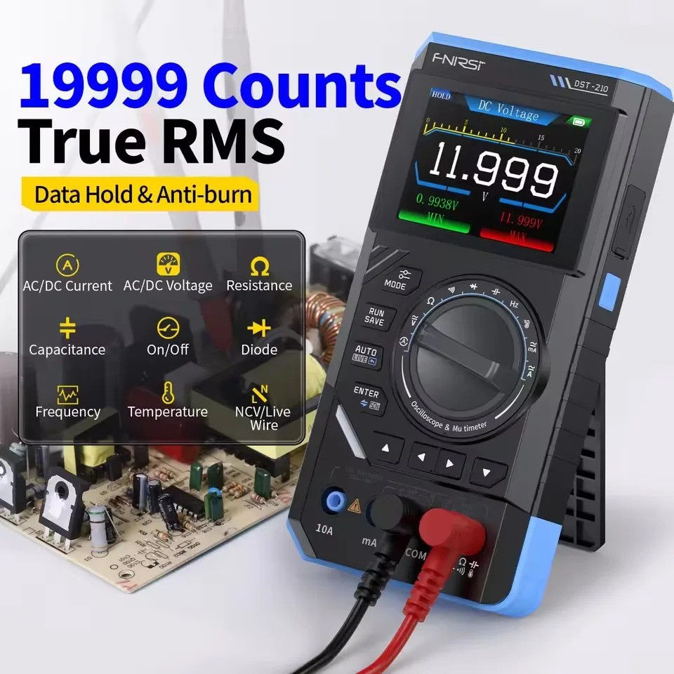 มัลติมิเตอร์ดิจิตอล DST210 3-i - Fnirsi Digital Oscilloscope Handheld บทวิจารณ์และราคา